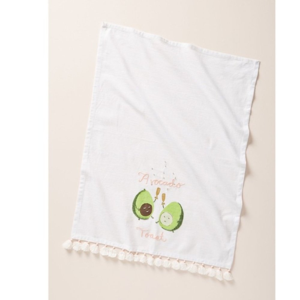 NWT Anthropologie Avocado Toast Dish Towel